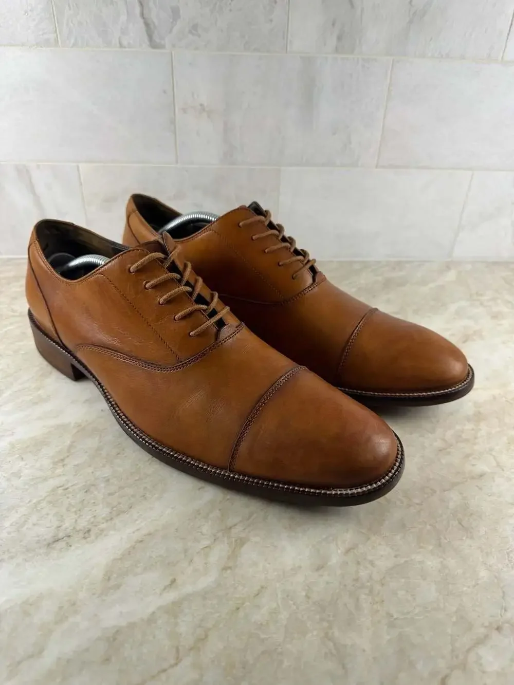 Cole Haan Williams Cap Toe Oxford Dress Shoes Brown Leather Men’s 11.5M